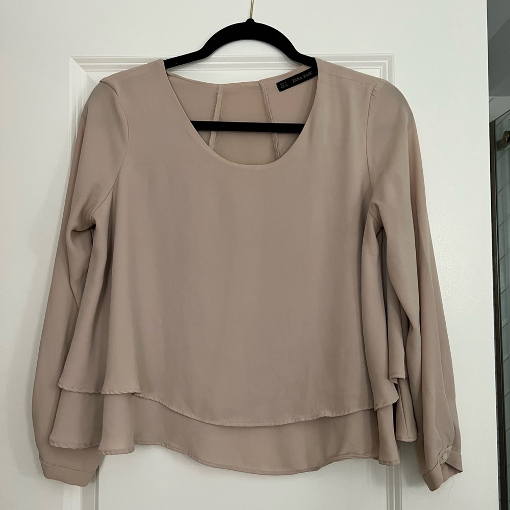 Zara Flowy Romantic Blouse